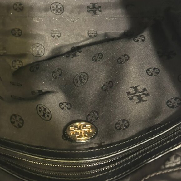 Stunning! ~ TORY BURCH Large Ball Stud Tote Bag PUP Solid Color - Picture 6 of 14